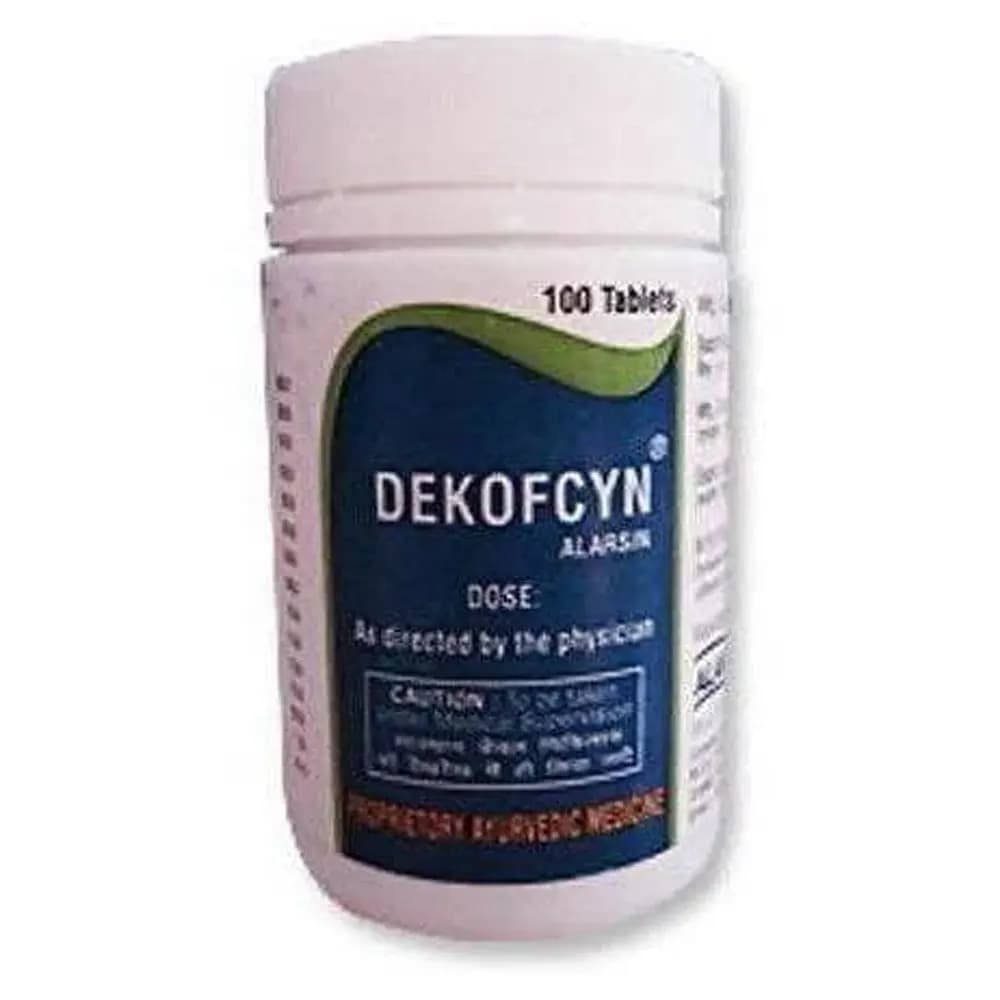 Buy Alarsin Ayurvedic Dekofcyn Tablet  Online - OLRAA Indian Snacks