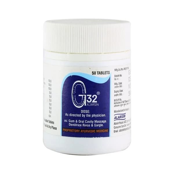 Buy Alarsin Ayurvedic G-32 Tablet Online - OLRAA Indian Snacks