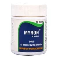 Buy Alarsin Ayurvedic Myron Tablet Online - OLRAA Indian Snacks