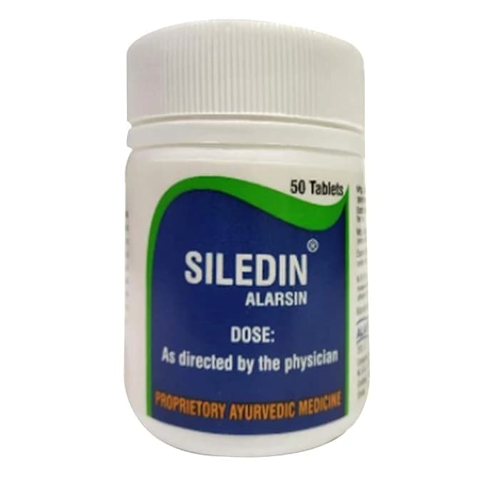 Buy Alarsin Ayurvedic Siledin Tablet Online - OLRAA Indian Snacks