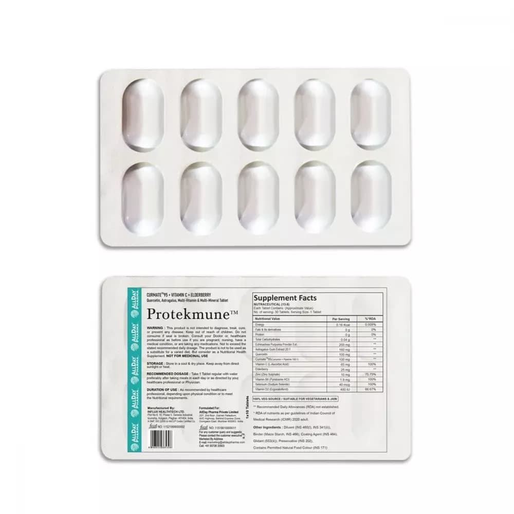 Buy Allday Pharma Protekmune Tablets Online - OLRAA Indian Snacks