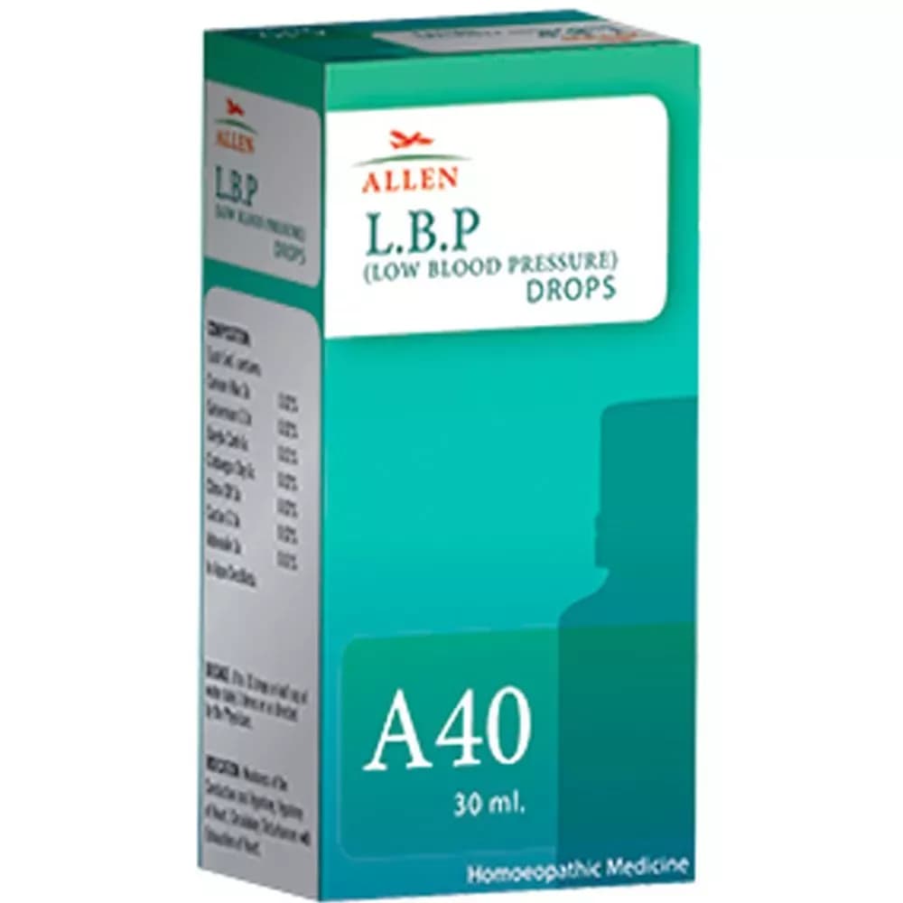 Buy Allen A40 Low Blood Pressure (LBP) Drop Online - OLRAA Indian Snacks