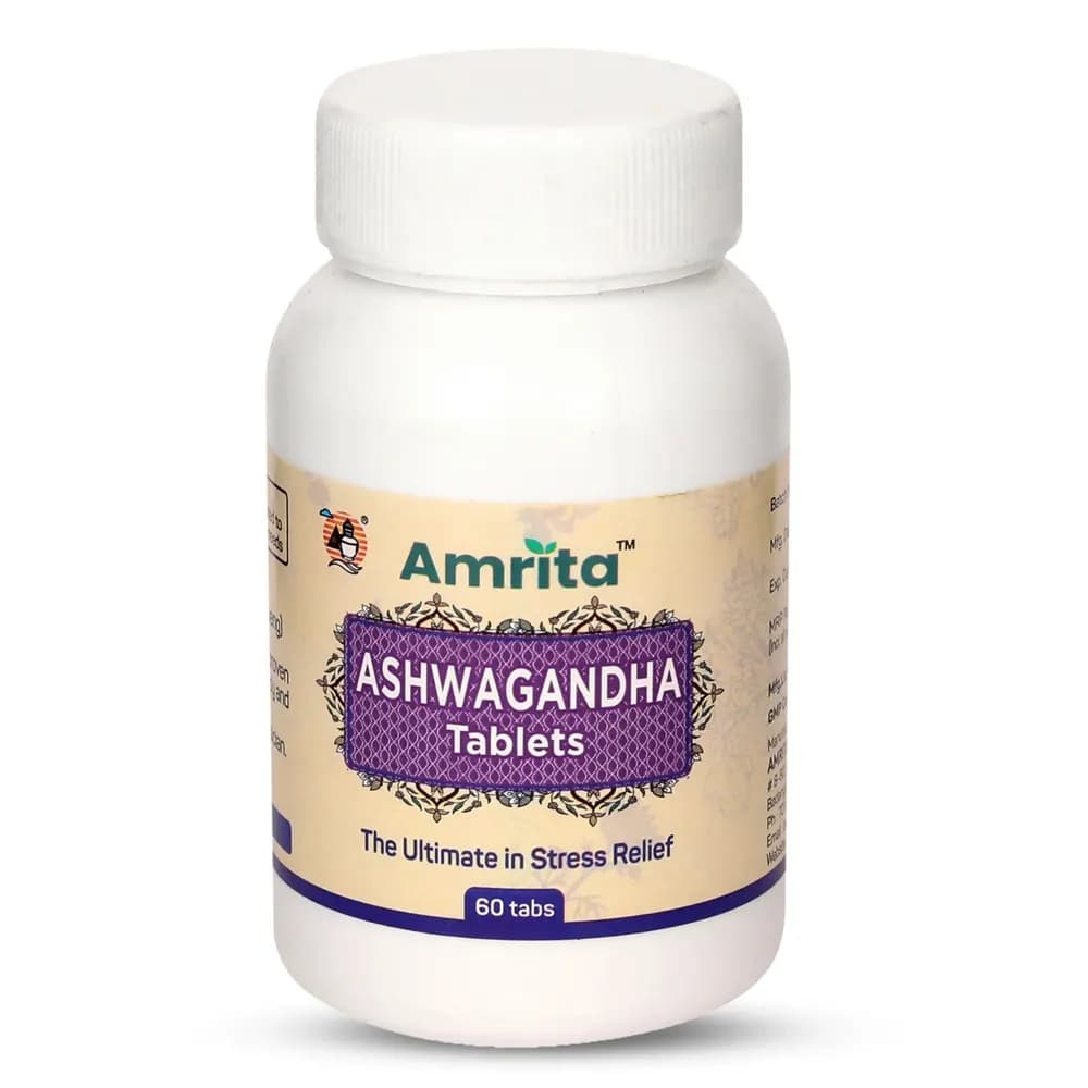 Buy Amrita Ashwagandha Tablets Online - OLRAA Indian Snacks