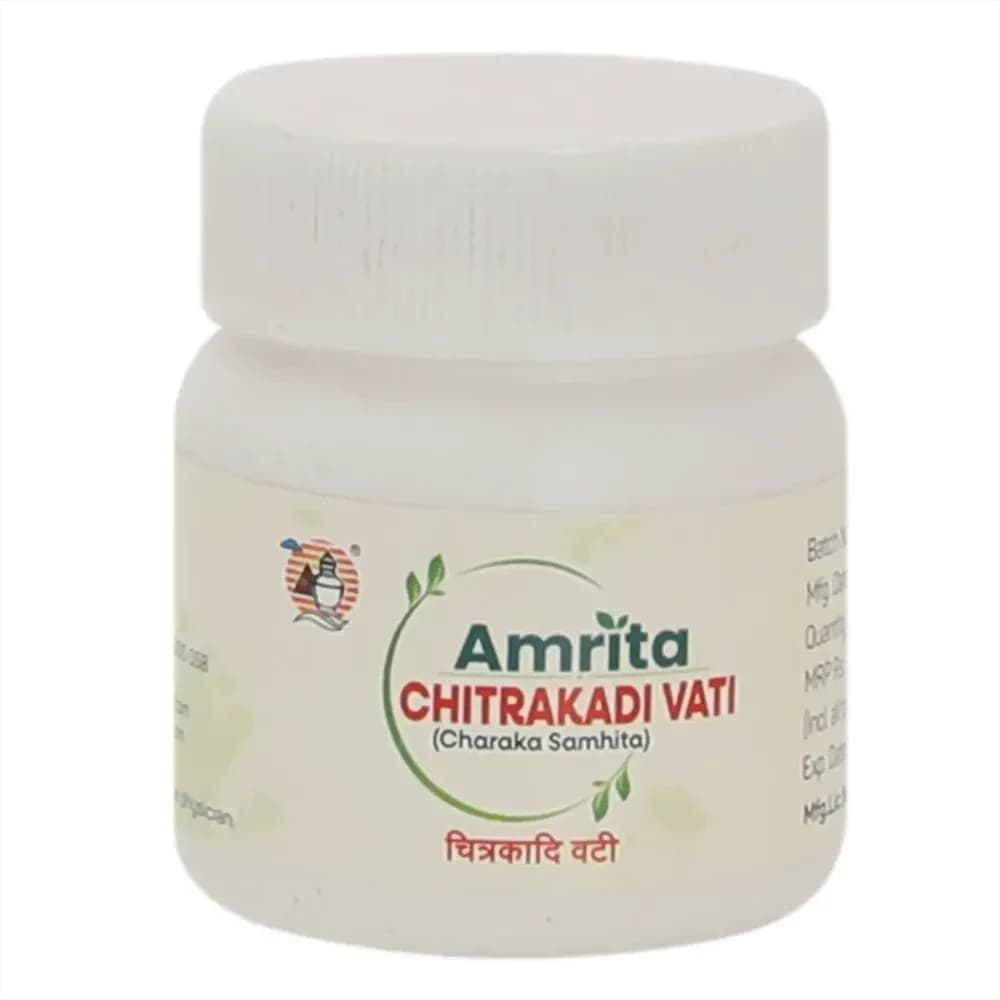 Buy Amrita Chitrakadi Vati Tablets Online - OLRAA Indian Snacks