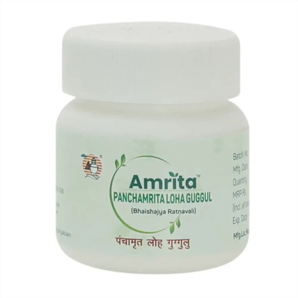 Buy Amrita Panchamrita Loha Guggul tabs Online - OLRAA Indian Snacks