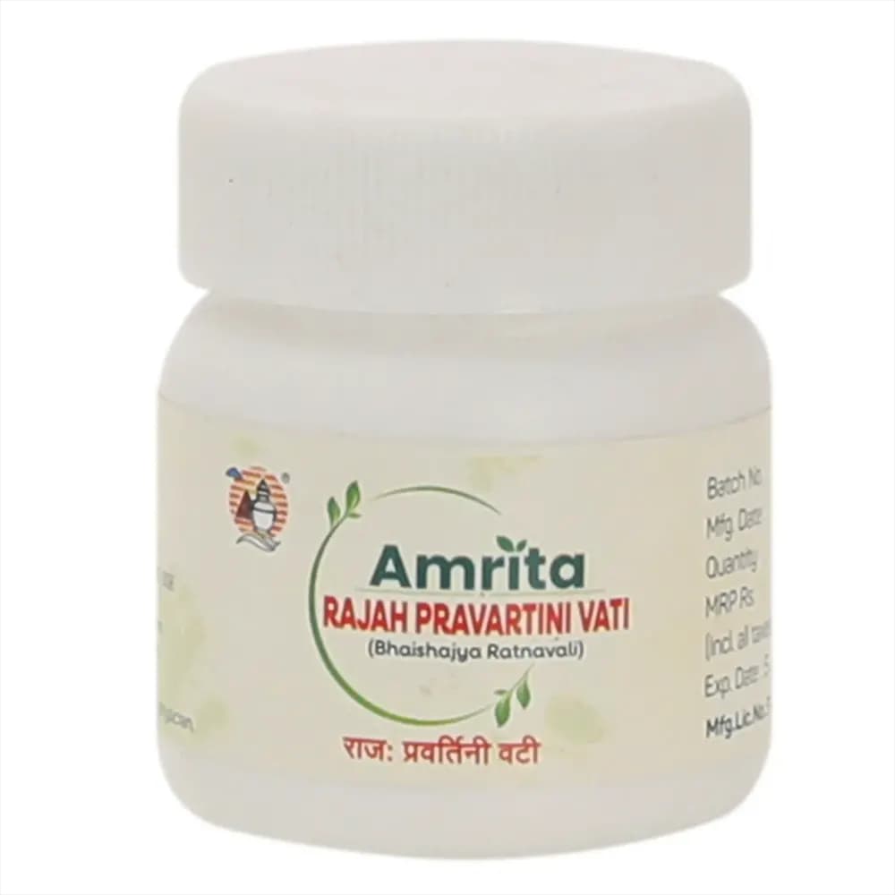 Buy Amrita Rajahpravartini Vati Tablets Online - OLRAA Indian Snacks