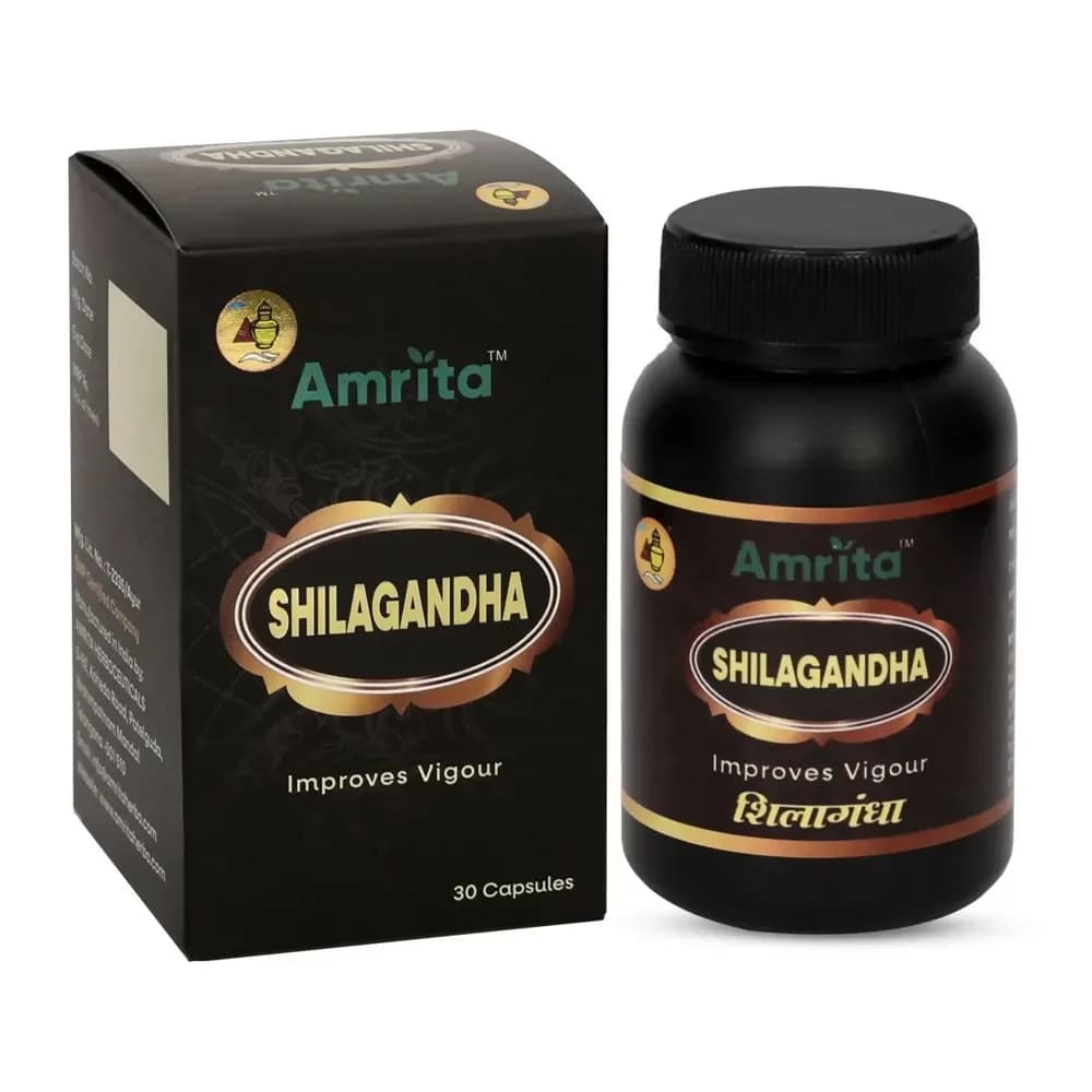 Buy Amrita Shilagandha Capsules Online - OLRAA Indian Snacks