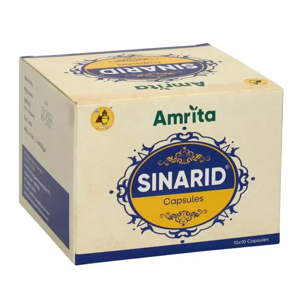 Buy Amrita Sinarid Capsules Online - OLRAA Indian Snacks