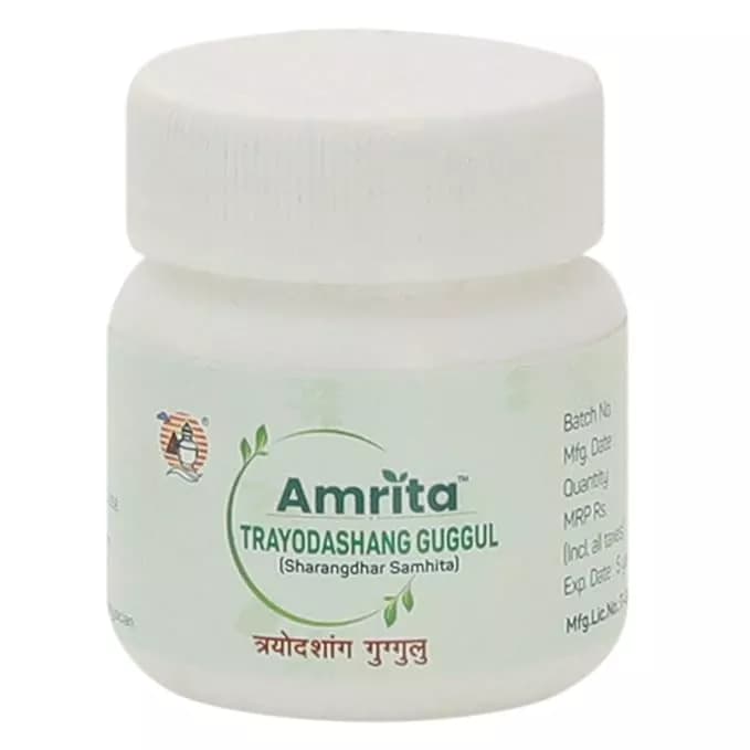 Buy Amrita Trayodashang Guggul Tablets Online - OLRAA Indian Snacks