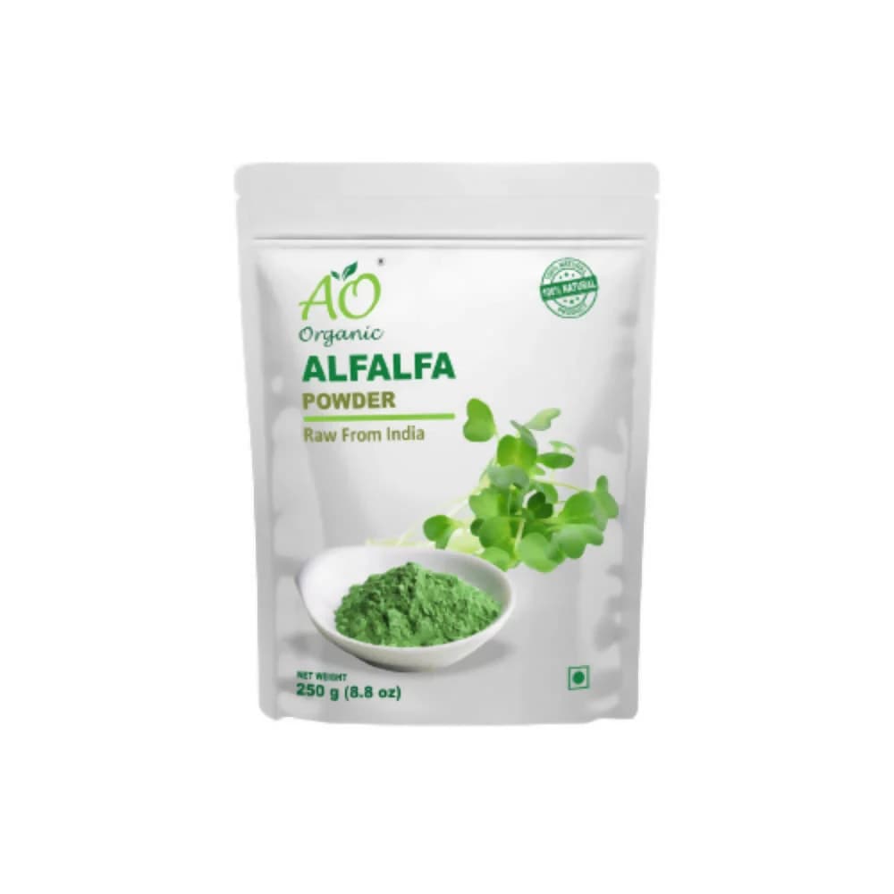 Buy  AO Organic Alfalfa Powder  Online - OLRAA Indian Snacks