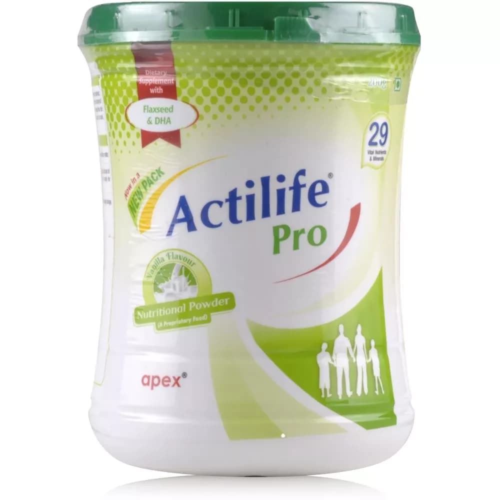 Buy Apex Labs Actilife Pro Powder Vanilla Online - OLRAA Indian Snacks