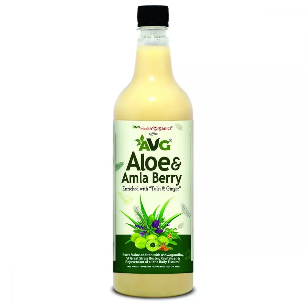 Buy AVG Aloe & Amla Berry Juice Online - OLRAA Indian Snacks