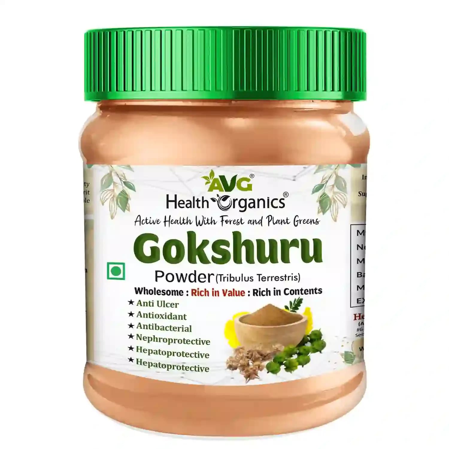 Buy AVG Health Organics Gokhshru Online - OLRAA Indian Snacks