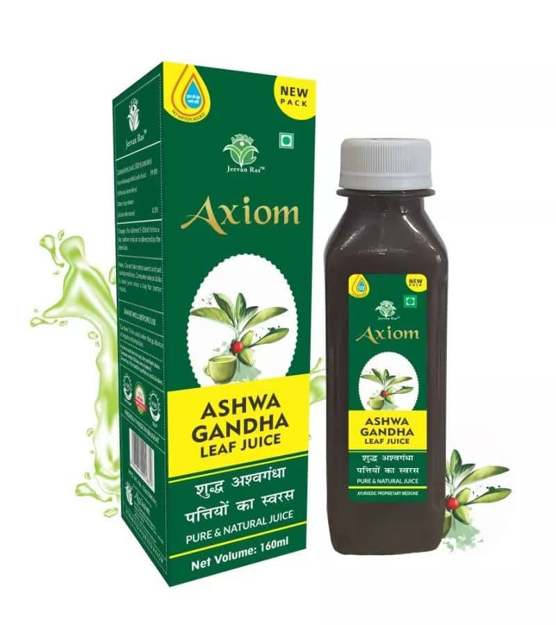 Buy Axiom Ashwagandha Leaf Juice Online - OLRAA Indian Snacks
