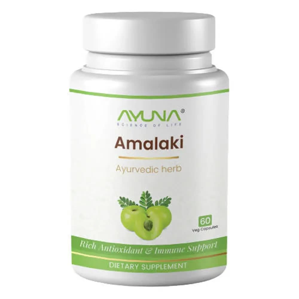 Buy Ayuna Amalaki Veg Capsules Online - OLRAA Indian Snacks