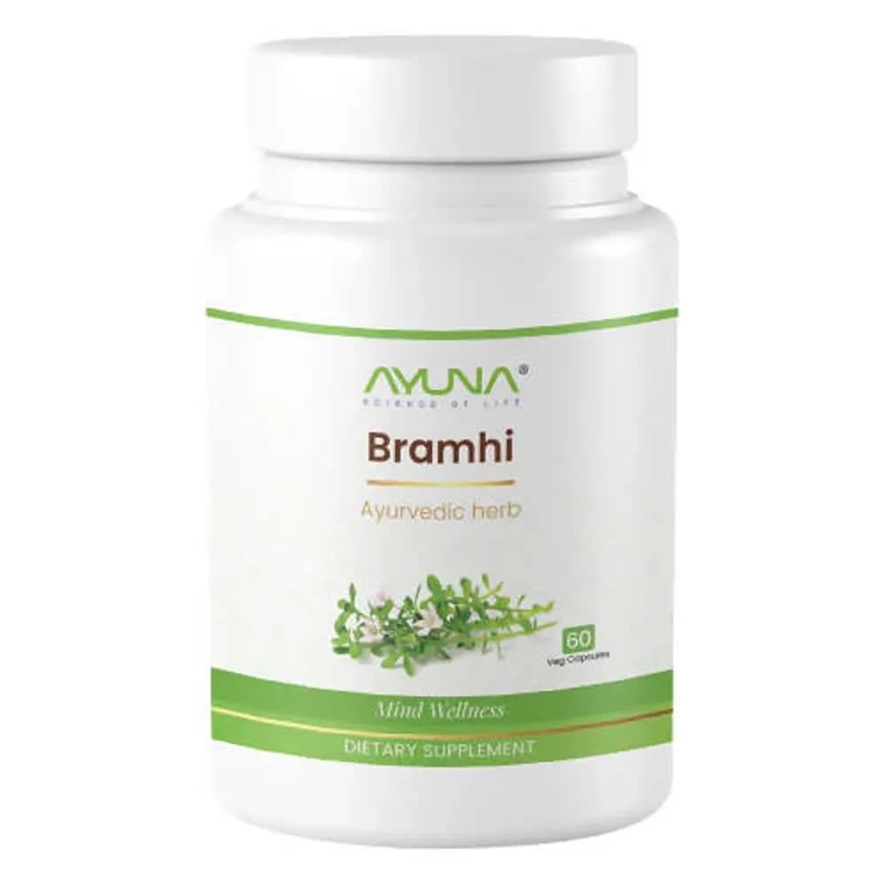 Buy Ayuna Brahmi Veg Capsules Online - OLRAA Indian Snacks