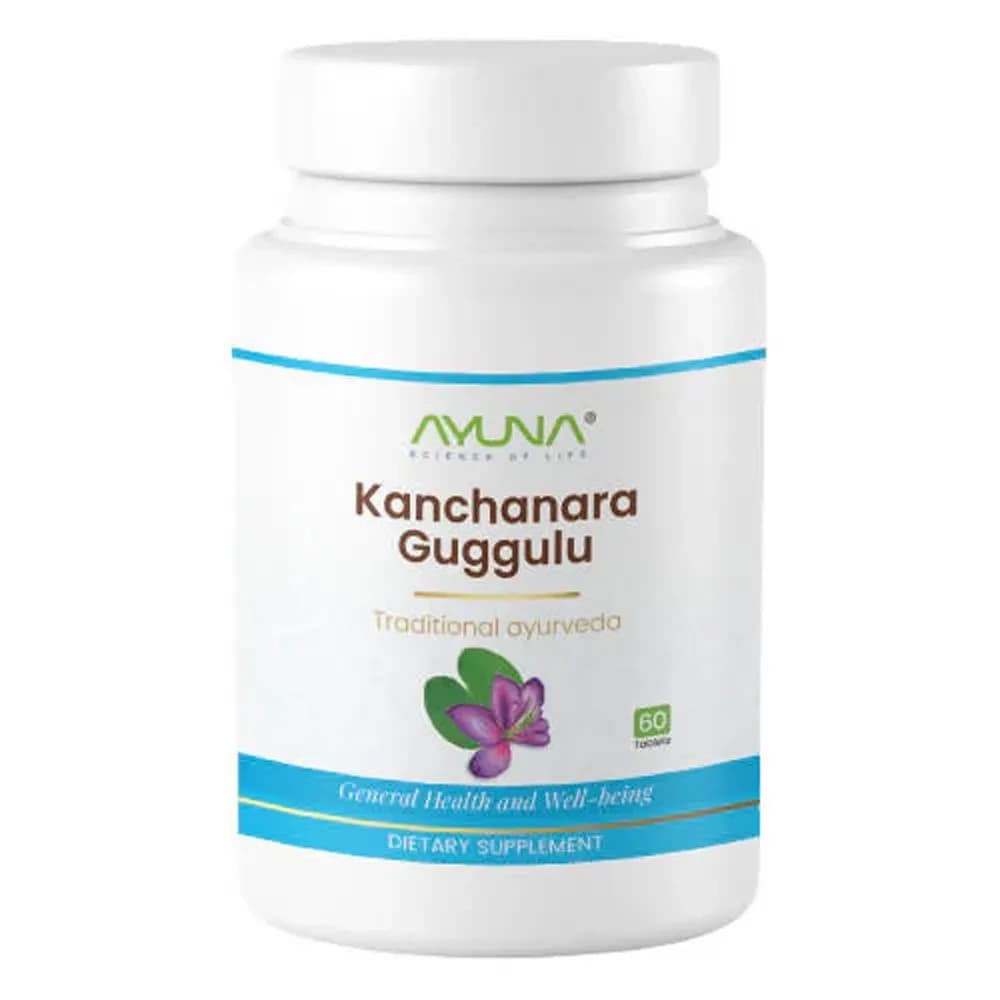 Buy Ayuna Kanchanara Guggulu Tablets Online - OLRAA Indian Snacks