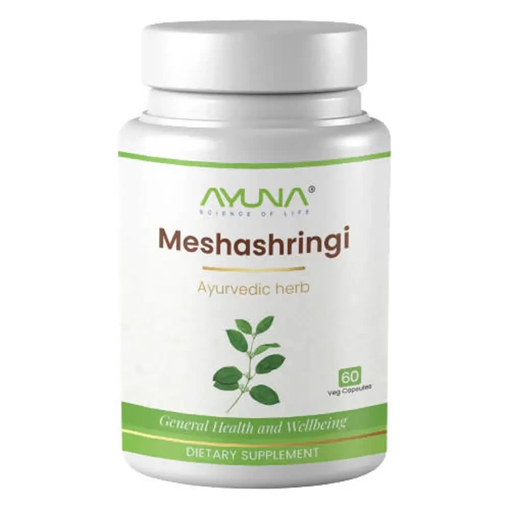 Buy Ayuna Meshashringi Veg Capsules Online - OLRAA Indian Snacks