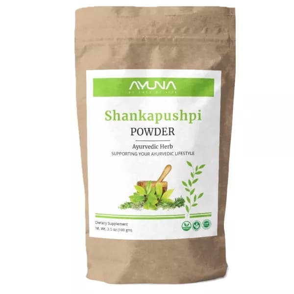 Buy Ayuna Shankapushpi Powder  Online - OLRAA Indian Snacks