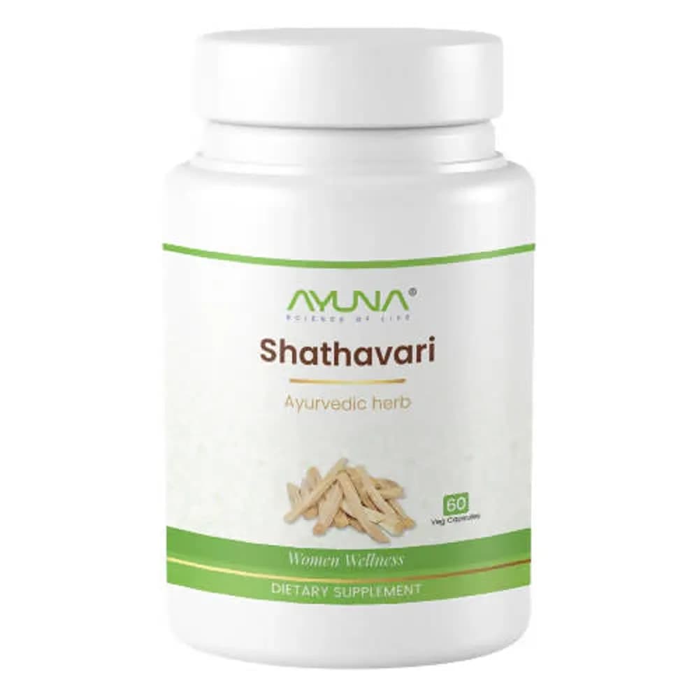 Buy Ayuna Shathavari Veg Capsules  Online - OLRAA Indian Snacks