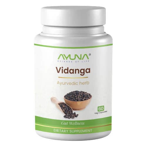 Buy Ayuna Vidanga Veg Capsules Online - OLRAA Indian Snacks