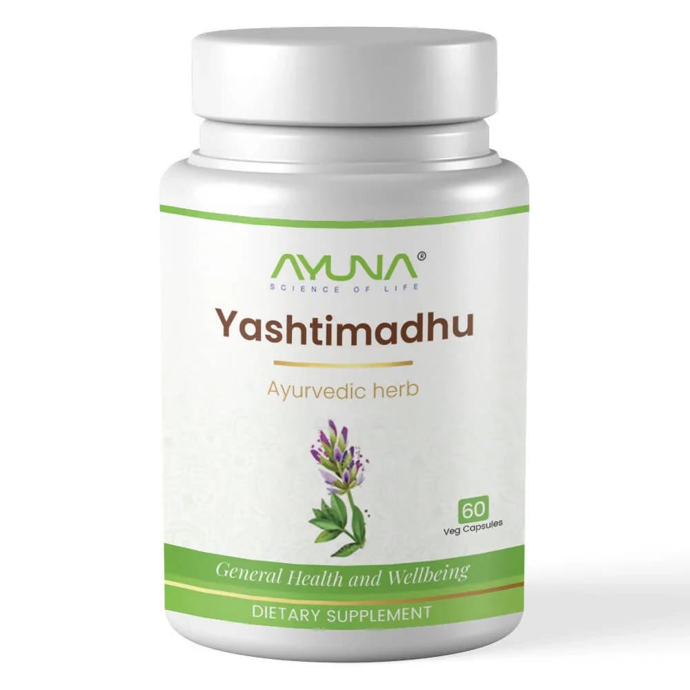 Buy Ayuna Yashtimadhu Veg Capsules  Online - OLRAA Indian Snacks