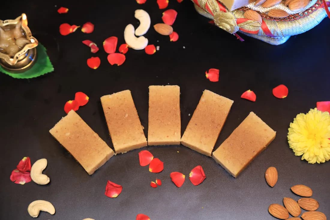 Buy Olive Mithai Badam Mysorepak Online - OLRAA Indian Snacks