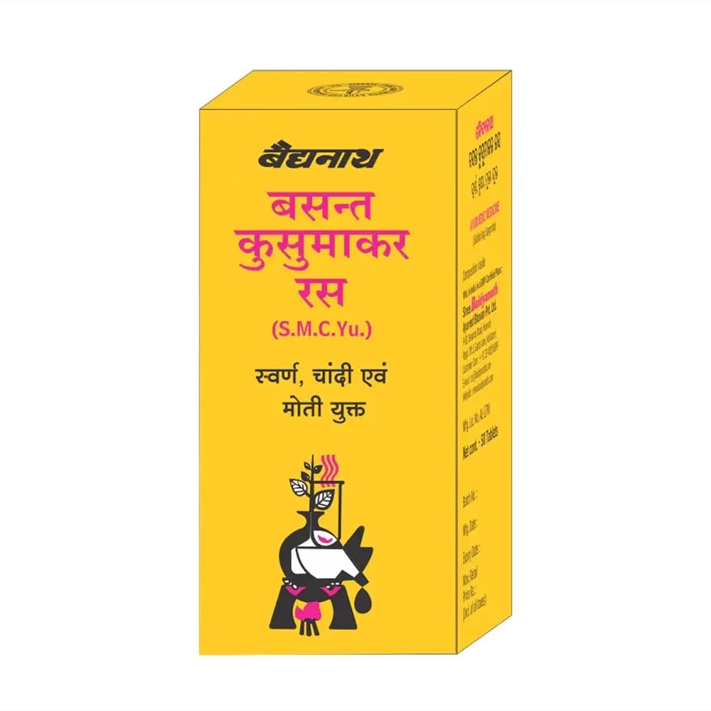 Buy Baidyanath Basant Kusumakar Ras Tablet Online - OLRAA Indian Snacks
