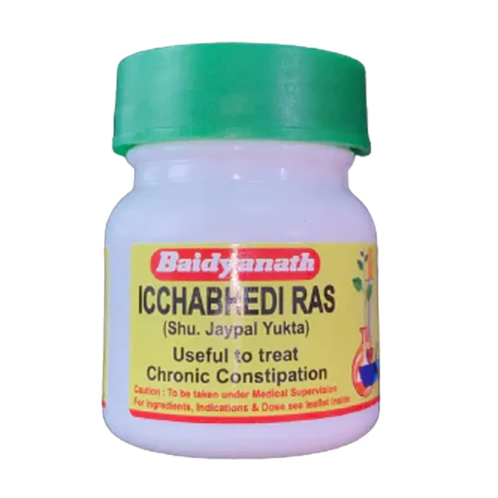 Buy Baidyanath Icchabhedi Ras Tab Online - OLRAA Indian Snacks