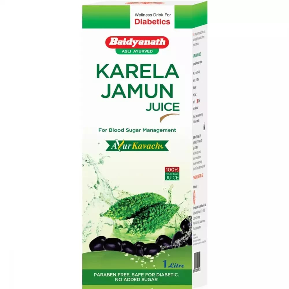 Buy Baidyanath (Nagpur) Karela Jamun Juice Online - OLRAA Indian Snacks
