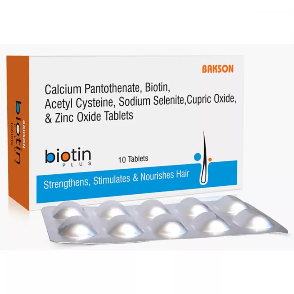 Buy Bakson's Biotin Plus Tablets Online - OLRAA Indian Snacks