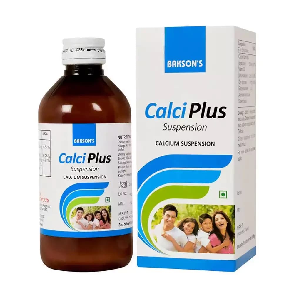 Buy Bakson's Calci Plus Suspension Online - OLRAA Indian Snacks