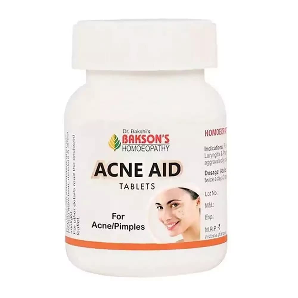 Buy Bakson's Acne Aid Tablet Online - OLRAA Indian Snacks