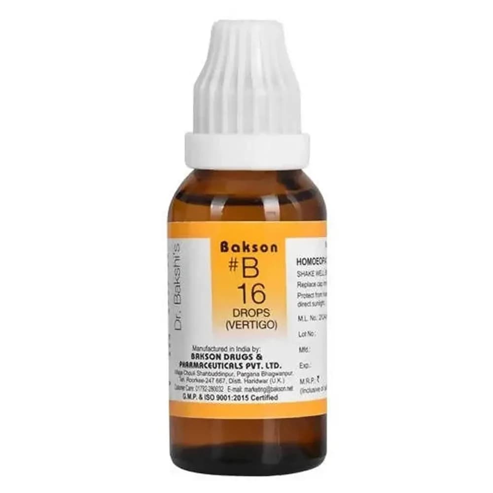 Buy Bakson B16 Vertigo Drop Online - OLRAA Indian Snacks