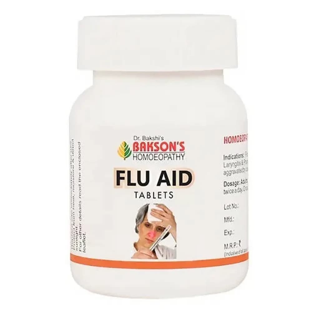 Buy Bakson's Flu Aid Tablet Online - OLRAA Indian Snacks