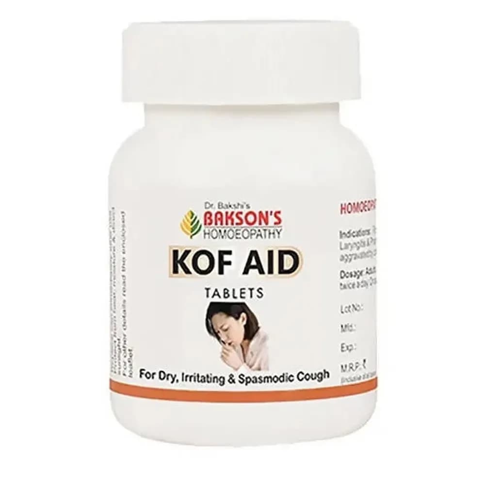 Buy Bakson's Kof Aid Tablet Online - OLRAA Indian Snacks