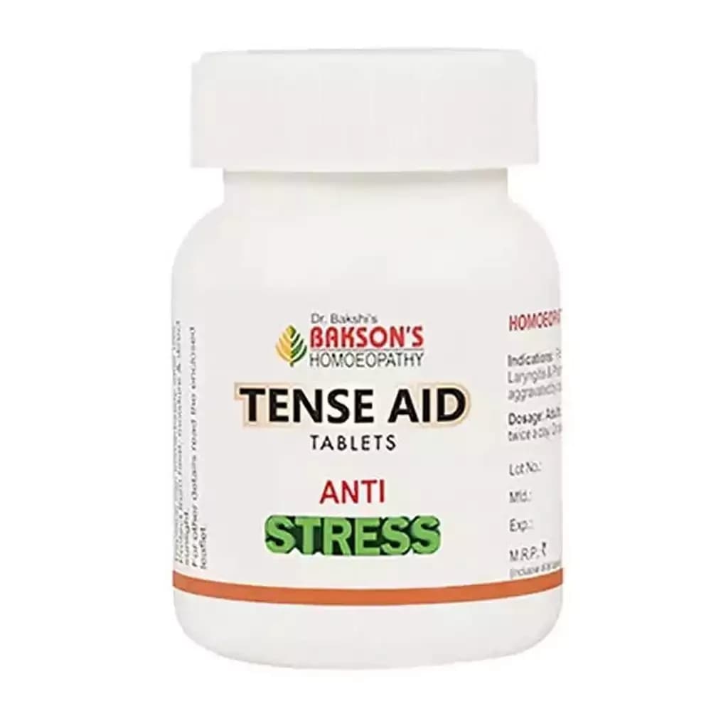 Buy Bakson's Tense Aid Tablets Online - OLRAA Indian Snacks
