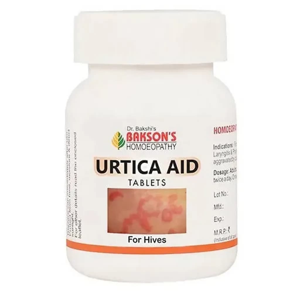 Buy Bakson's Urtica Aid Tablet Online - OLRAA Indian Snacks