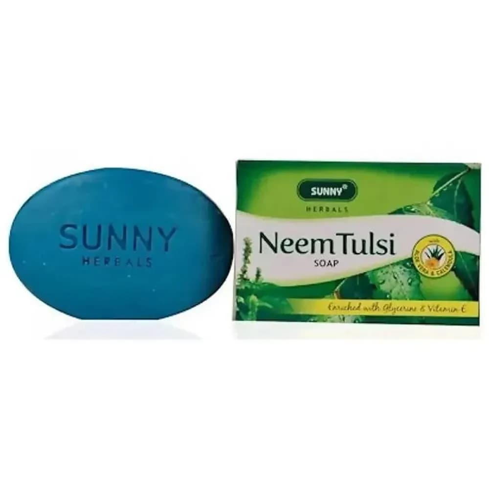 Buy Bakson's Sunny Herbals Neem Tulsi Soap  Online - OLRAA Indian Snacks