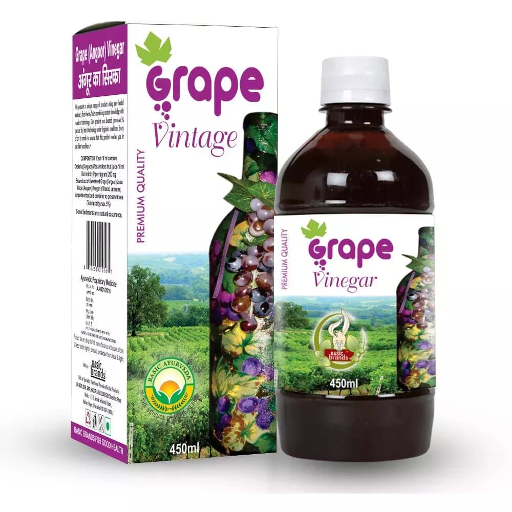 Buy Basic Ayurveda Grape Vinegar Online - OLRAA Indian Snacks