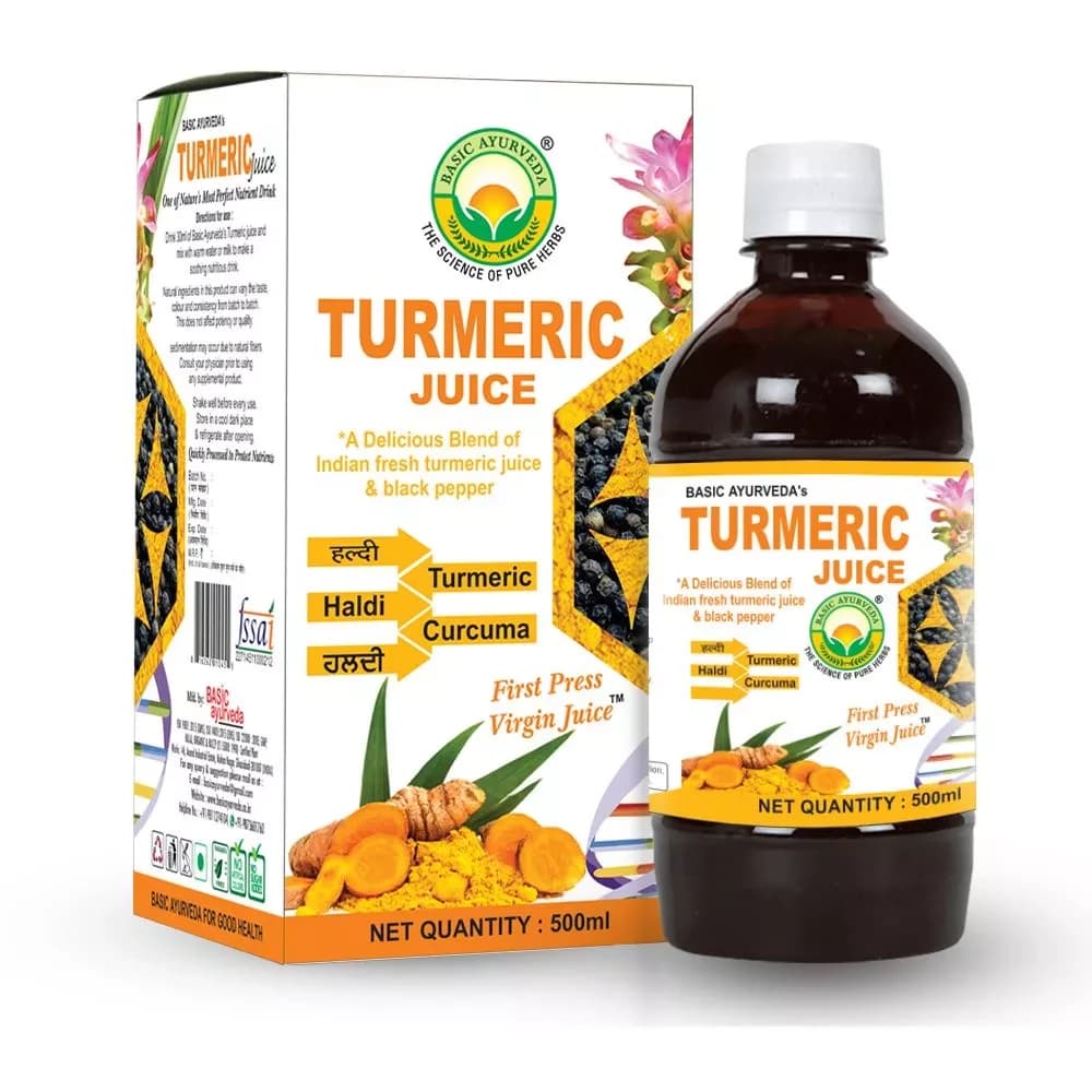 Buy Basic Ayurveda Turmeric Juice Online - OLRAA Indian Snacks