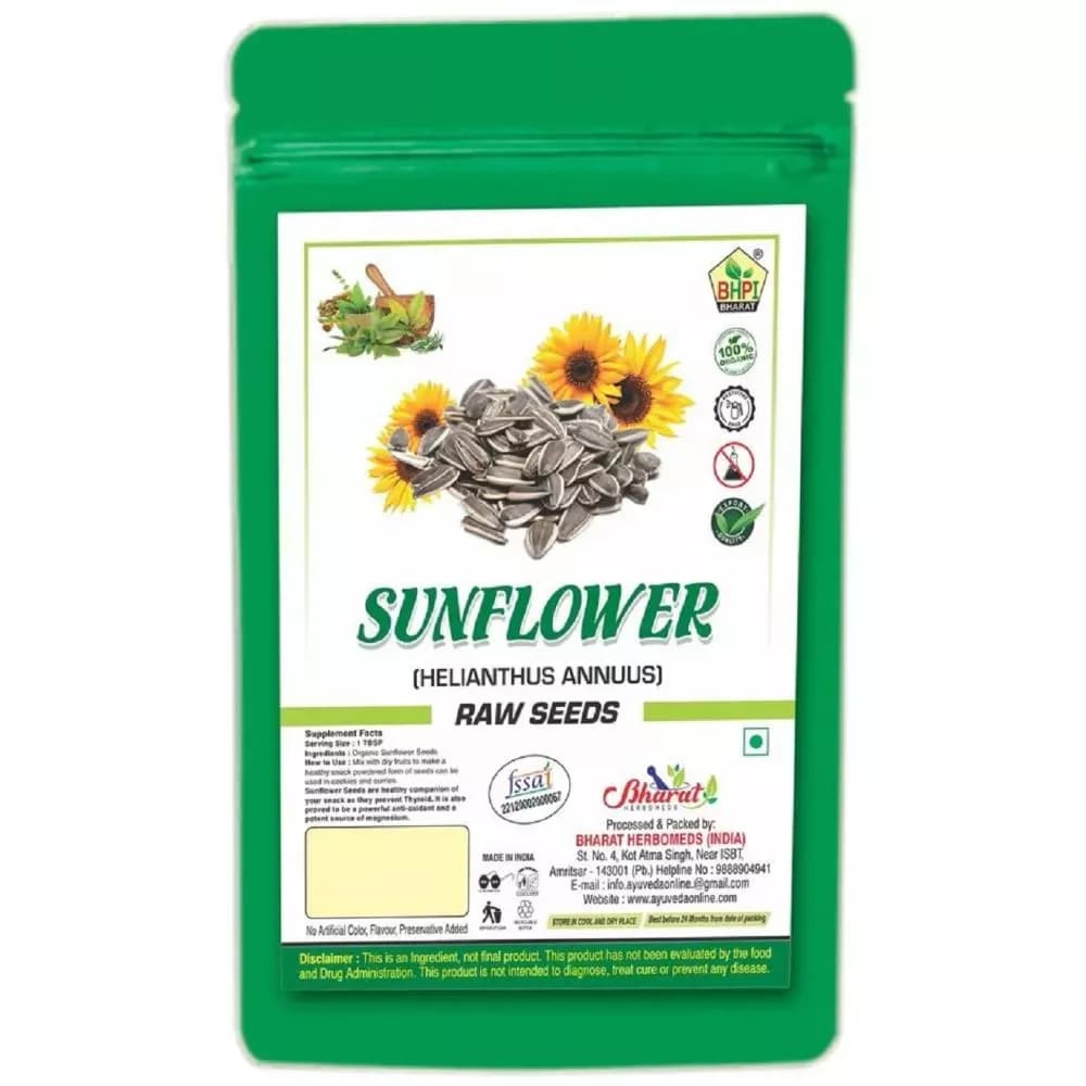 Buy BHPI Bharat Sunflower Raw Seeds Online - OLRAA Indian Snacks