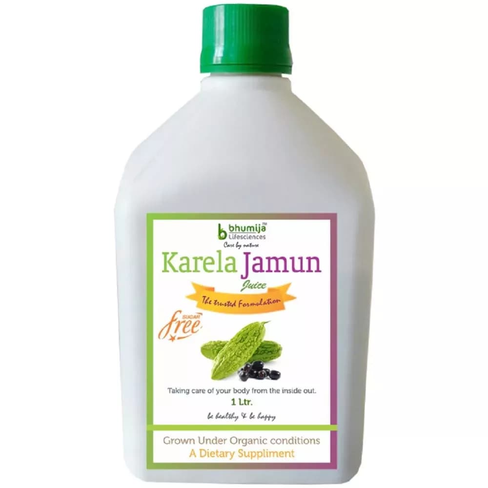 Buy Bhumija Karela Jamun Juice (Sugar Free) Online - OLRAA Indian Snacks