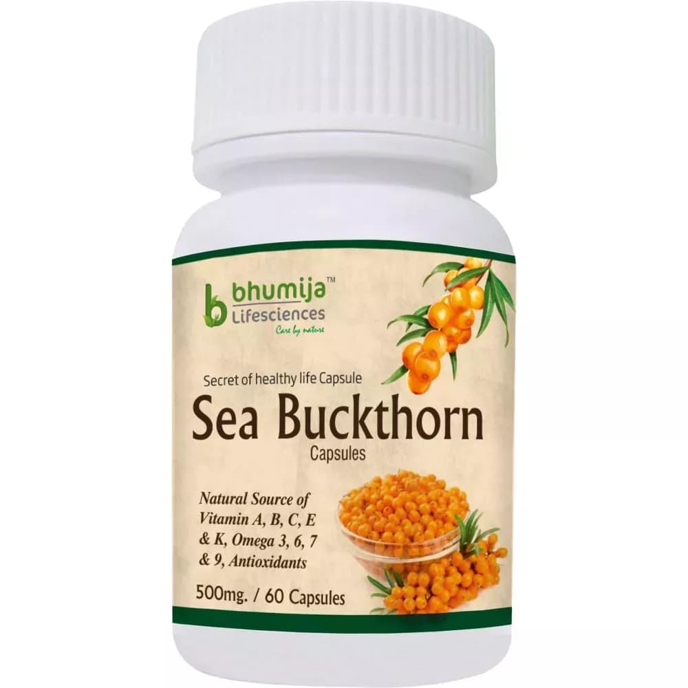 Buy Bhumija Sea Buckthorn Capsule Online - OLRAA Indian Snacks