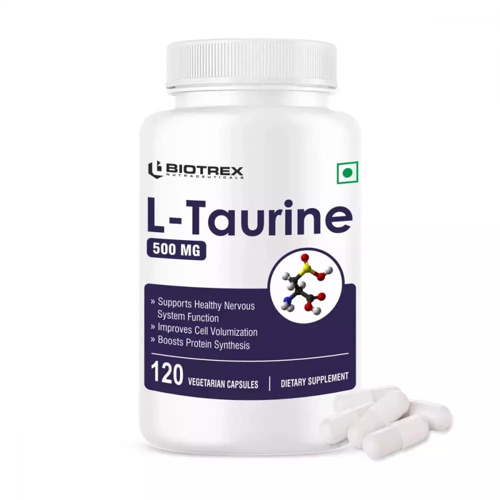 Buy Biotrex L-Taurine 500 Mg Capsules Online - OLRAA Indian Snacks