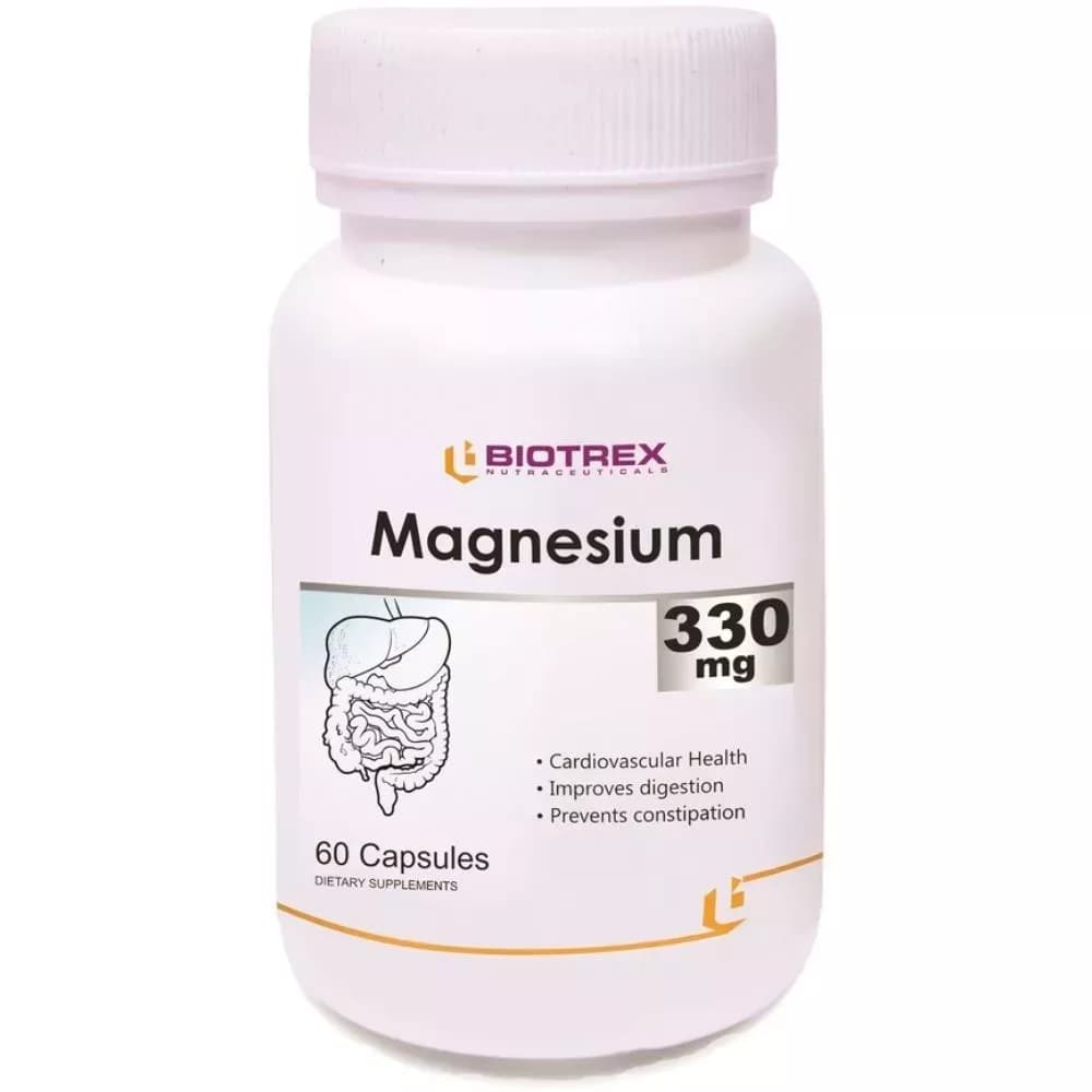 Buy Biotrex Magnesium 330 Mg Capsule Online - OLRAA Indian Snacks