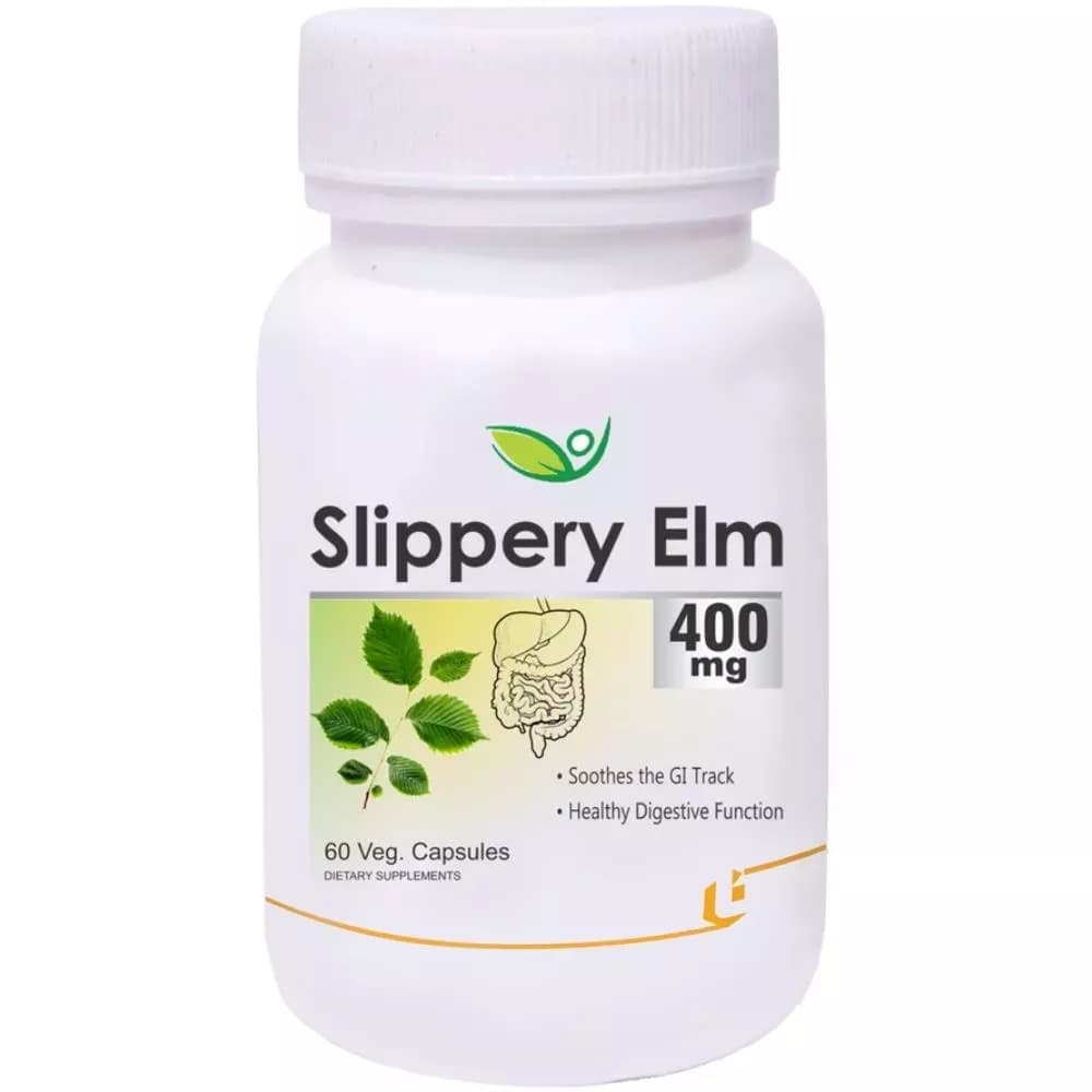 Buy Biotrex Slippery Elm 400 Mg Veg Capsule Online - OLRAA Indian Snacks