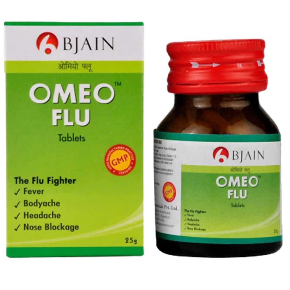 Buy Bjain Omeo Flu Tablet Online - OLRAA Indian Snacks