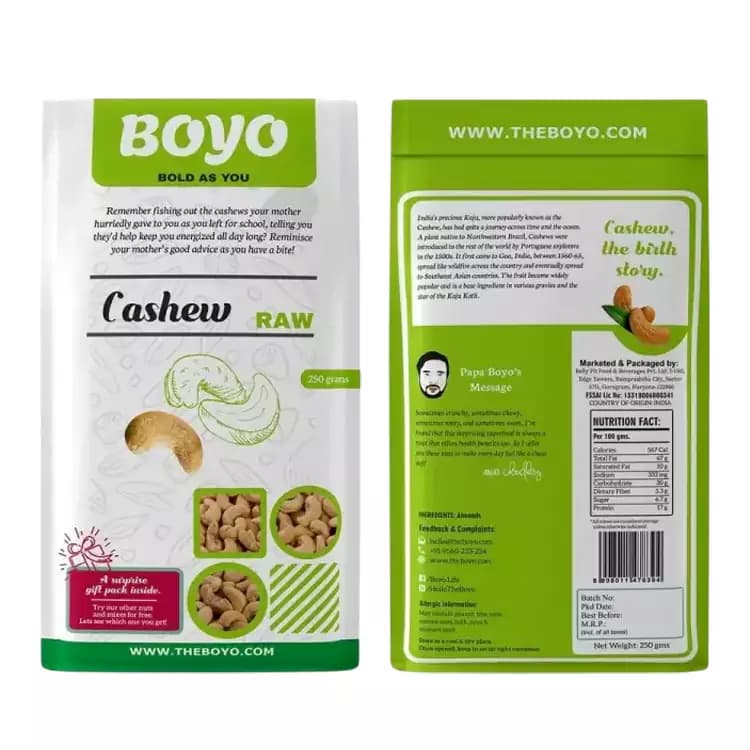 Buy Boyo Raw Cashew Online - OLRAA Indian Snacks