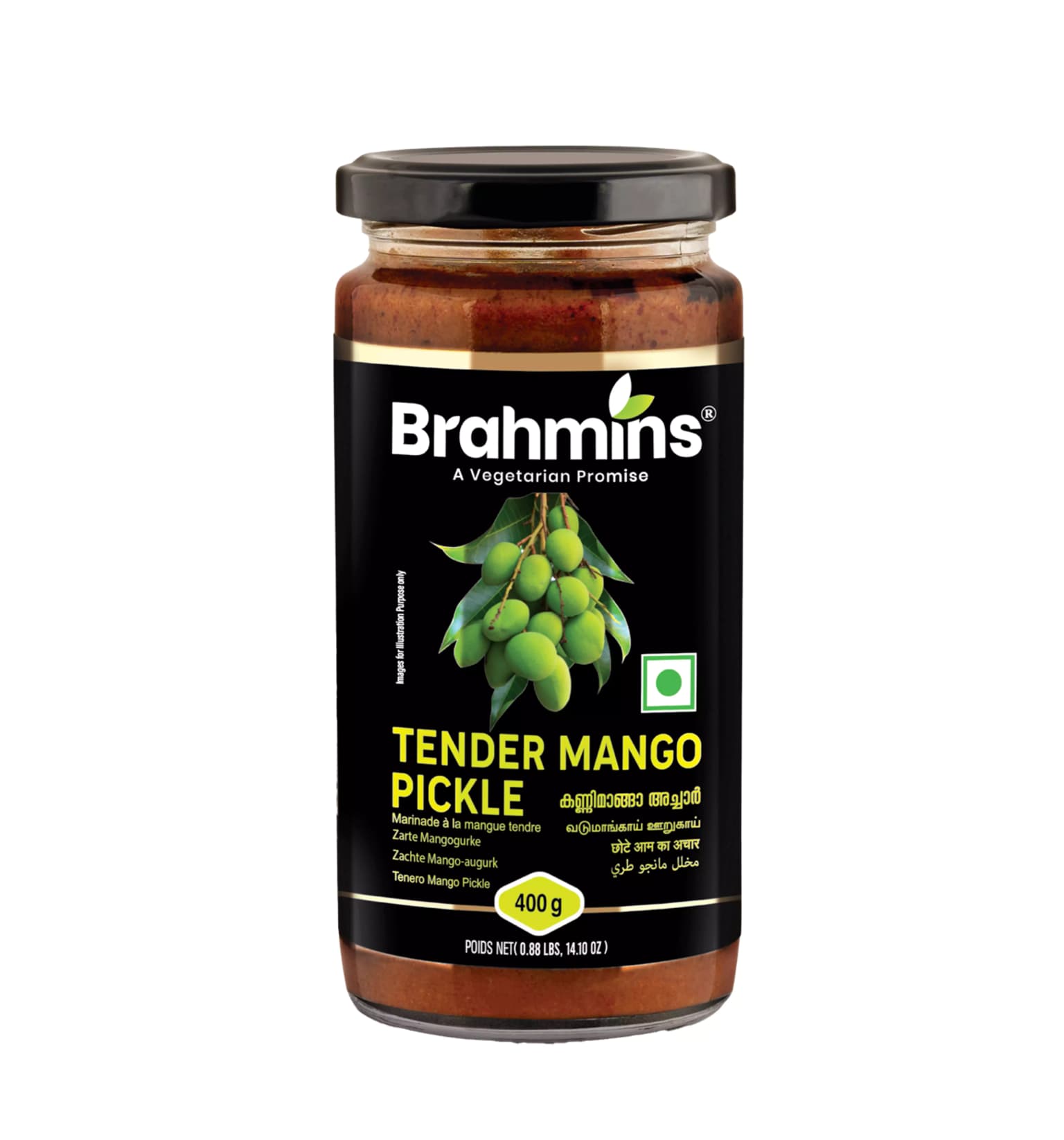 Buy Brahmins Tender Mango Pickle Online - OLRAA Indian Snacks
